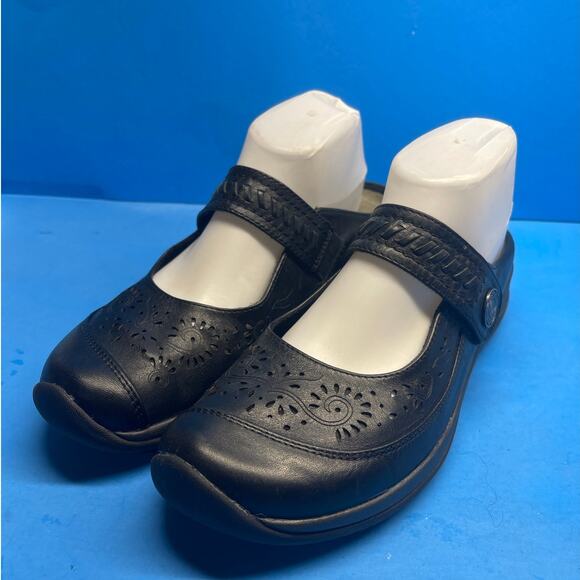 EARTH ORIGINS Women's Leather Shoes Black Loafer Slip On Comfort Jocelyn  8 M - Picture 1 of 12